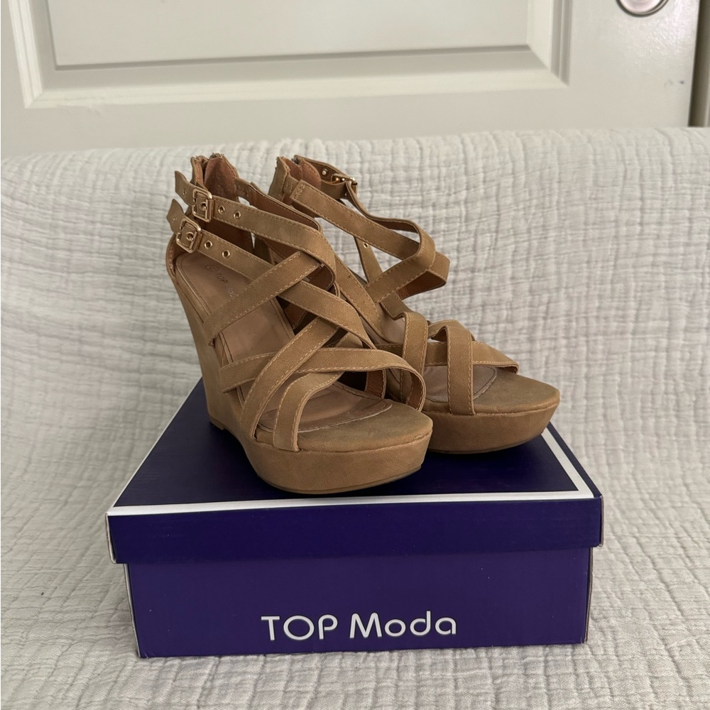 Top Moda Jessie Tan Wedges
